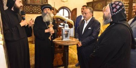 من داخل أقدم كنائس العالم.. محافظ أسيوط يشدد على أهمية دير المحرق سياحيًا ودينيًا. - موقع الآن نيوز