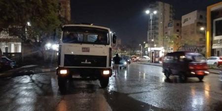 شركة مياه القليوبية تدفع بمعداتها للتعامل مع تجمعات مياه الأمطار  .. صور ـ موقع الآن نيوز