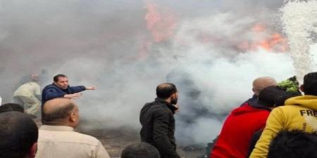 اندلاع حريق داخل صالة جيم أمام جامعة المستقبل.. والدفع بسيارات إطفاء - موقع الآن نيوز