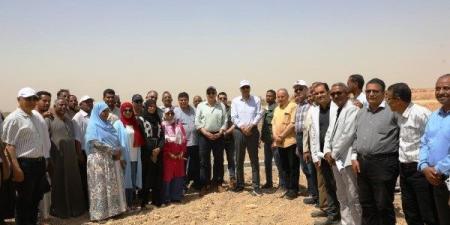 وزير الرى ومحافظ أسوان يتفقدان مشروع سيل بقرى وادى الصعايدة بإدفو ـ موقع الآن نيوز