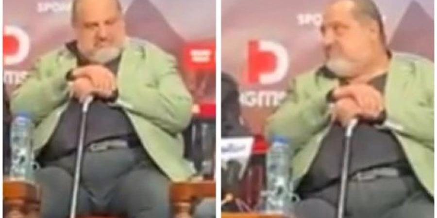 خالد الصاوي يظهر بالعكاز خلال ندوة فيلمه "ليه تعيشها لوحدك" ـ موقع الآن نيوز