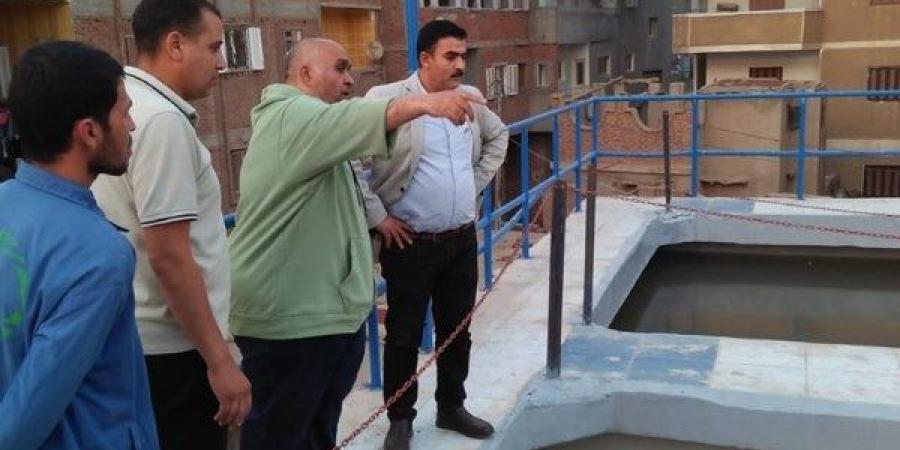 رئيس مياه الشرقية يتفقد المحطات بمنيا القمح ـ موقع الآن نيوز
