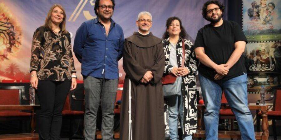 صناع فيلم «البحث عن منفذ لخروج السيد رامبو» في ندوة الكاثوليكي للسينما.. |صور - موقع الآن نيوز