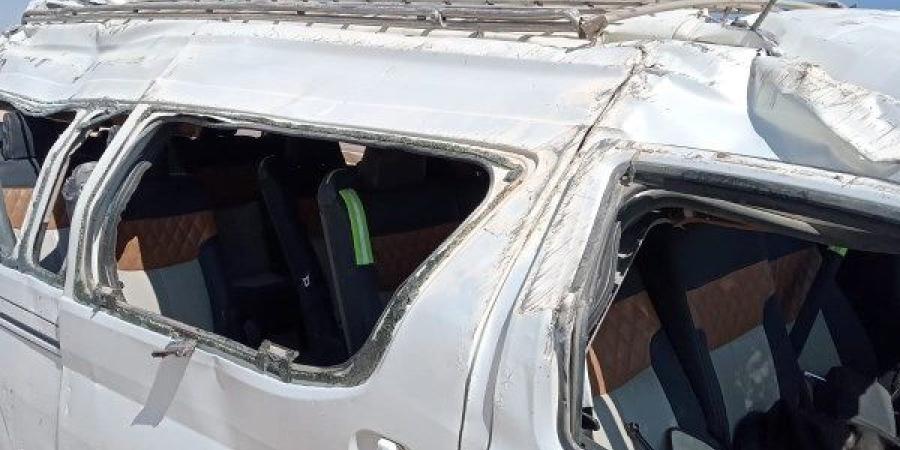 مصرع شخص وإصابة 3 آخرين فى حادث انقلاب سيارة بطريق الإسكندرية مطروح ـ موقع الآن نيوز