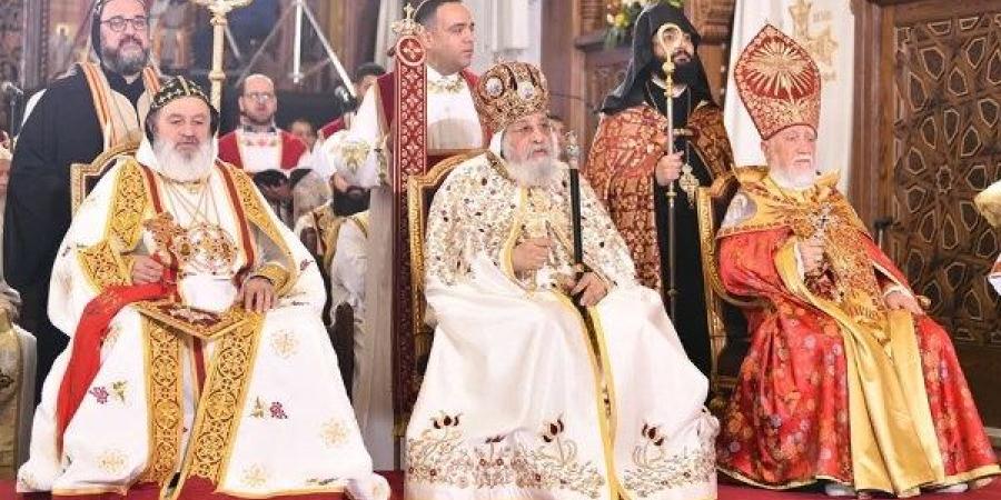 إقامة القداس المشترك لبطاركة الكنائس الأرثوذكسية الشرقية بالشرق الأوسط في الكاتدرائية المرقسية بالعباسية ـ موقع الآن نيوز