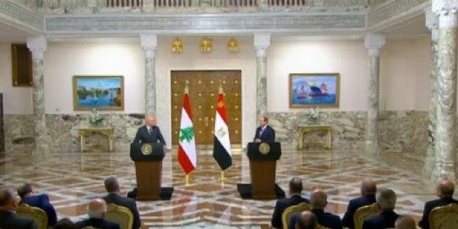 بث مباشر لـ المؤتمر الصحفي للرئيس السيسي ونظيره اللبناني ـ موقع الآن نيوز
