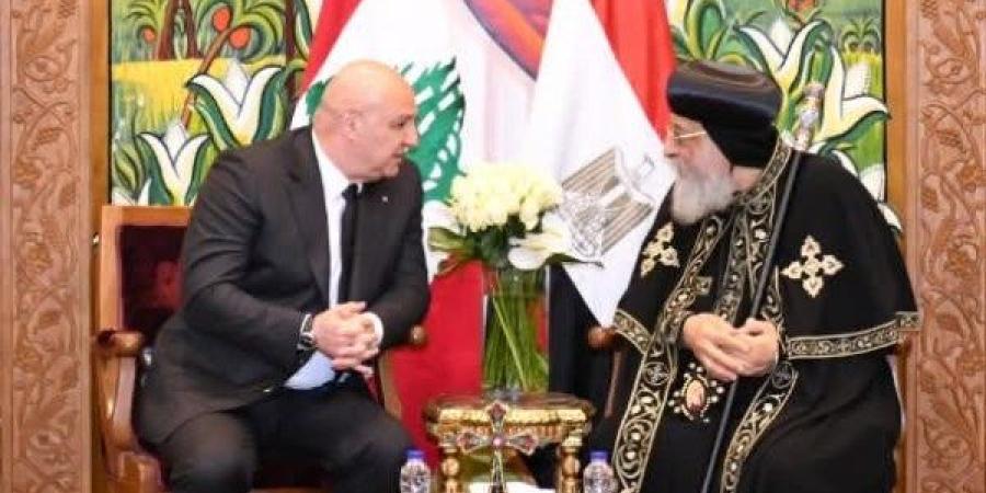 البابا تواضروس يستقبل الرئيس اللبناني | صور ـ موقع الآن نيوز