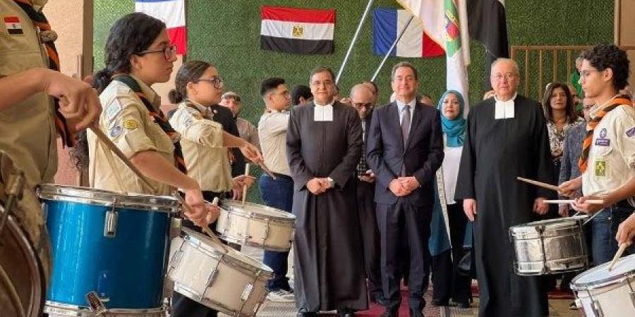 مدرسة القديس يوسف بالخرنفش تستقبل السفير الفرنسي بمصر ـ موقع الآن نيوز