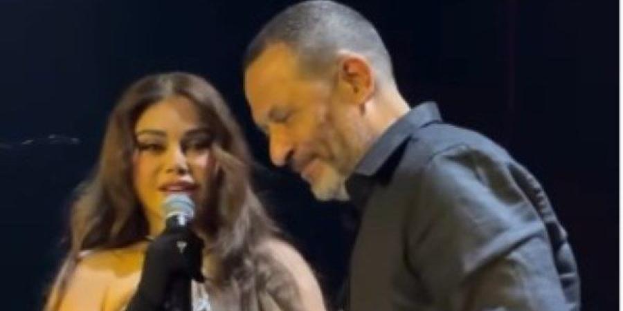 هيفاء وهبى تحتفى بـ ماجد المصرى فى حفلها بدبى على أغنية رجب.. تفاصيل ـ موقع الآن نيوز