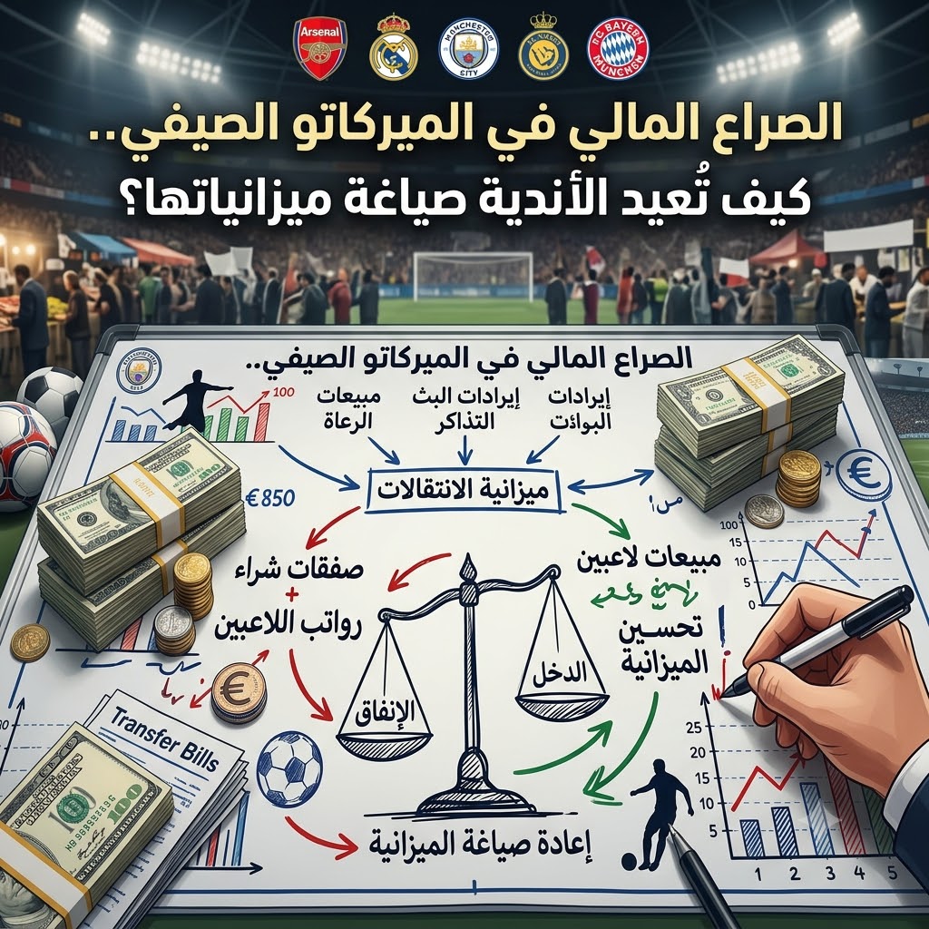 الصراع المالي في الميركاتو الصيفي.. كيف تُعيد الأندية صياغة ميزانياتها؟