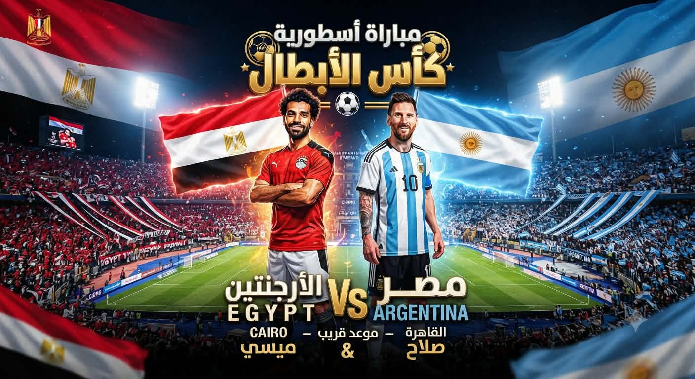 تردد القناة المجانية الناقلة لمباراة مصر والارجنتين بدور ال16 الثلاثاء 7/7