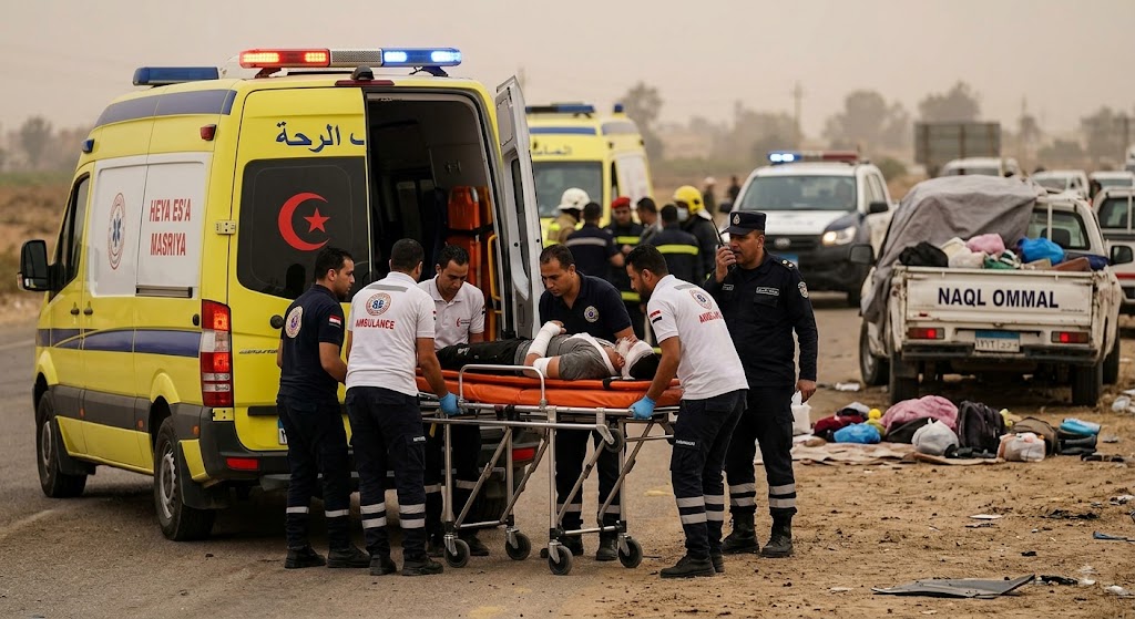 مأساة على طريق “الدواويس”.. استنفار حكومي وطبي شامل لمواجهة تداعيات فاجعة عمال الإسماعيلية